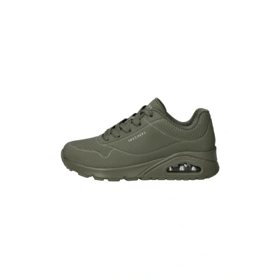Abbildung von Skechers Women&#039;s Uno Shiny Scale Sneaker, Oliv/Blatt für mich (Leaf It to Me), 39.5 EU