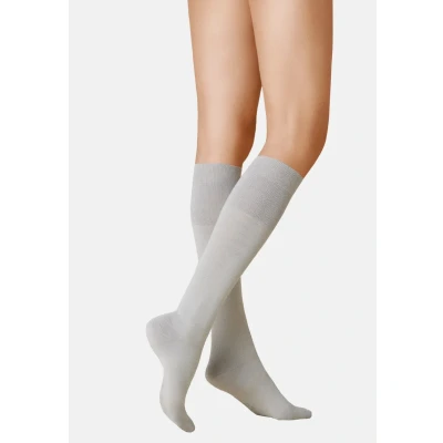 Abbildung von KUNERT Damen Kniestrümpfe Soft Wool Cotton weich Lichtgrau 0170 35 38