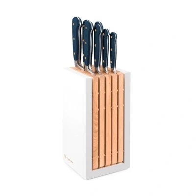 Abbildung von Wusthof Classic Color 7 teiliges Messerset mit Wild Blueberry Block