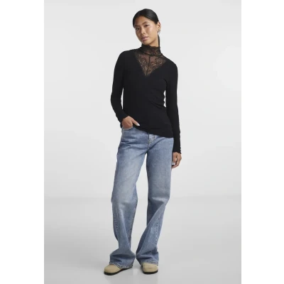 Abbildung von Pieces Pcsiri LS NOOS Strickpullover, Damen, Größe: Small, Black