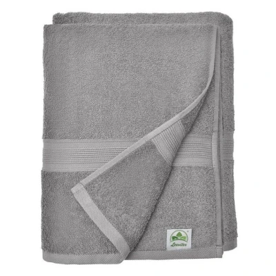 Abbildung von leevitex® Saunatuch Frottee XXL, (2 St), 80 x 200 cm, extra groß &amp; saugfähig, Grau