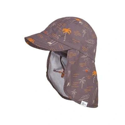 Abbildung von maximo Kids Schildmütze, Palme Nackenschutz, Bindeband, UV Made in Germany 51 Schlamm karamel