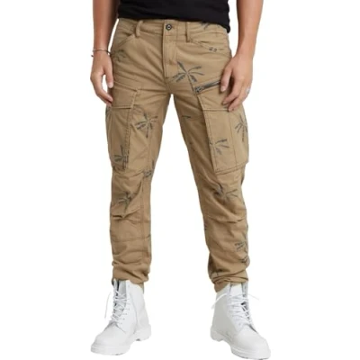 Abbildung von G Star RAW Herren Rovic Zip 3D Regular Tapered Hose, Mehrfarben (Safari Banana Tree D02190 D386 G629), 30W / 34L