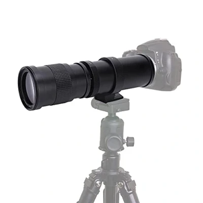 Abbildung von Teleobjektiv, 420 800mm F/8.3 16 Manueller Fokus Super Telezoomobjektiv für Pentax DSLR Kamera