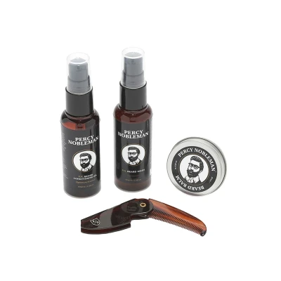 Abbildung von Percy Nobleman Beard Grooming KIT (TRAVELSIZE) Rasierset, Herren, Größe: 80 ml,