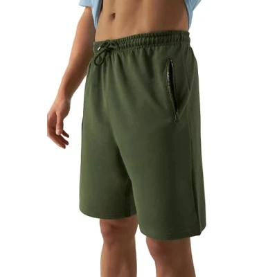 Abbildung von Smith &amp; Solo Sporthose Herren Kurz Kurze Hosen Herren, Laufshorts Männer Sommer Baumwolle Jogginghose Fitnesshose Sport Sportshorts Bermuda Shorts Hose Trainingshose Tennis (Khaki, Small)