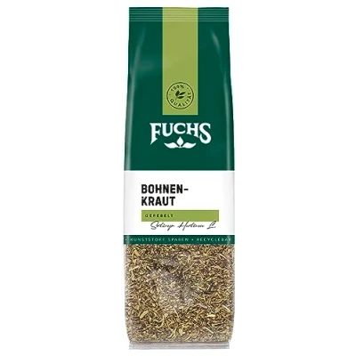 Abbildung von Fuchs Gewürze Bohnenkraut gerebelt im recyclebaren Nachfüllbeutel 20 g