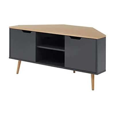 Abbildung von BAÏTA TV Schrank, Holzwerkstoff, Eiche und Anthrazit, L115cm