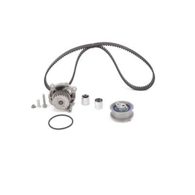 Abbildung von BOSCH 1 987 946 407 Wasserpumpe + Zahnriemensatz 148 VOLKSWAGEN: Golf 5 Schrägheck, Passat B6 Variant, Eos, SEAT: Leon II Altea