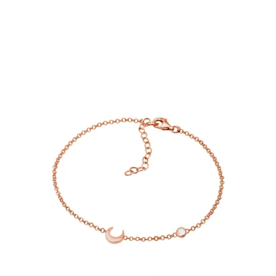 Abbildung von Elli Halfmoon Astro Armband Rose goldcoloured, Damen, Größe: 16, gold coloured
