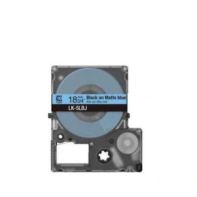 Abbildung von Epson LabelWorks LK 4LBJ Schwarz auf Mattblau Rolle (1,2 cm x 8 m) 1 Kassette