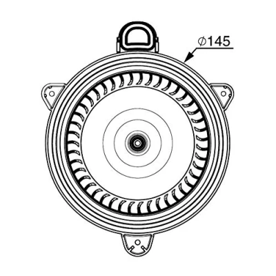 Abbildung von MAHLE ORIGINAL AB 267 000P Innenraumgebläse für Rechtslenker