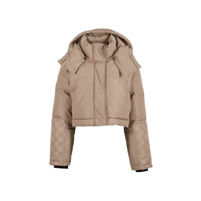 Abbildung von Pequs Aether Cropped Puffer Winterjacke, Herren, Größe: Large, Beige