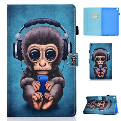 Abbildung von Succtop Schutzhülle für Galaxy Tab A 10.1 2019 T510/T515, PU Leder, Flip Stand, Tablet, Samsung T510 mit rutschfestem Gürtel und Stifthalter, 10,1