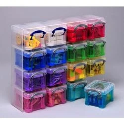 Abbildung von REALLY USEFUL BOX Organiser Pack 0,14 Liter diverse Farben (16x 0,14L + Tray)