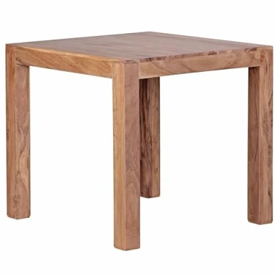 Abbildung von Wohnling Esstisch WL1.441 (Akazie Massivholz 80x80x76 cm Esszimmertisch), Küchentisch Esszimmer Modern, bis zu 4 Personen