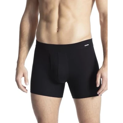 Abbildung von CALIDA Cotton Code Boxershorts Herren, mit stoffüberzogenem Gummibund, Eingriff