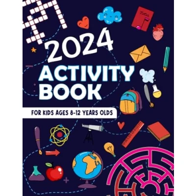 Abbildung von Activity Book For Kids Ages 8 12 Years Olds: Varied Puzzle Including Word Search, Crossword, Sudoku, Dot to Dot, Colors by numbers And More