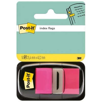 Abbildung von Post it I680 21 Index 1 Spender mit 50 Haftstreifen (25,4 x 43,2 mm) pink