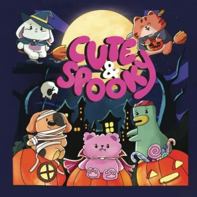 Abbildung von Cute and Spooky: Spookie Cutie Halloween Coloring Book