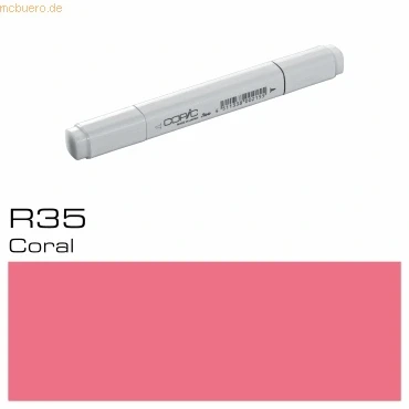 Abbildung von COPIC Classic Marker Typ R 35, Coral, professioneller Layoutmarker, mit einer breiten und feinen Spitze