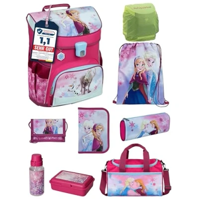 Abbildung von Scooli Schulranzen CampusFit (Set, 9 tlg., inkl. Federmappe und Sporttasche), Disney Die Eiskönigin FROZEN