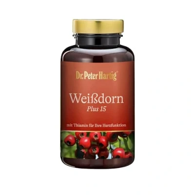Abbildung von Dr. Peter Hartig Weißdorn Plus 15 120 Kapseln 4 Monats Vorrat lactose und glutenfrei Kapseln, St., 66 g