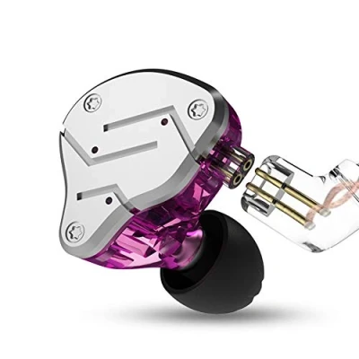 Abbildung von KZ ZSN Kopfhörer 1BA 1DD, HiFi In Ear Ohrhörer mit hoher Auflösung, 0,75 mm, 2 poliges Kabel, Geräuschunterdrückung,