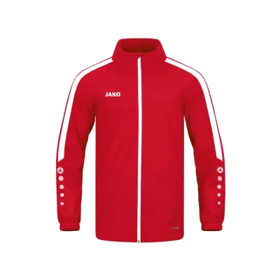 Abbildung von JAKO Fussball Teamsport Allwetter Power Allwette Trainingsjacke, Herren, Größe: Medium, Rotweiss