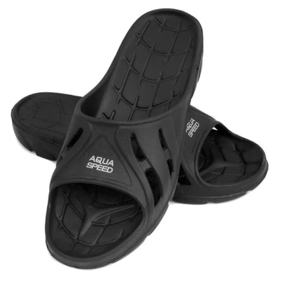 Abbildung von Aqua Speed Badelatschen ALABAMA Herren + Mikrofaserhandtuch Badepantolette