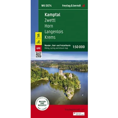 Abbildung von Kamptal, Wander , Rad und Freizeitkarte 1:50.000, freytag &amp; berndt, WK 0074: Zwettl Horn Langenlois Krems, mit Infoguide, GPX Tracks, ... (freytag berndt Freizeitkarten)