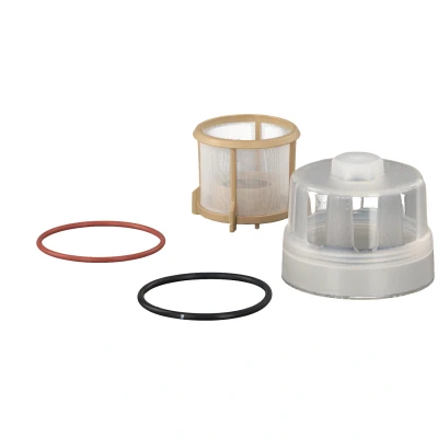 Abbildung von FEBI BILSTEIN 01754 Kraftstofffilter Umluftfilter, Vorfilter mit Anbaumaterial MERCEDES BENZ: ATEGO 2, UNIMOG, Vario Pritsche / Fahrgestell, MAN: TGS