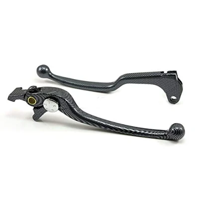 Abbildung von Motorrad aluminiumlegierung bremshebel bremskupplungshebel fit für Kawasaki zx6r 636 zx6rr zx9r zx10r zx12r (Kohlefaser)