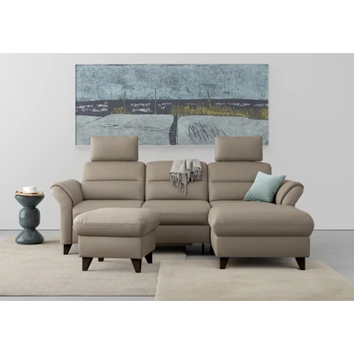 Abbildung von sit&amp;more Ecksofa &quot;Mellum L Form&quot;, Federkern, wahlweise mit Bettfunktion, Bettkasten und Armteilfunktion