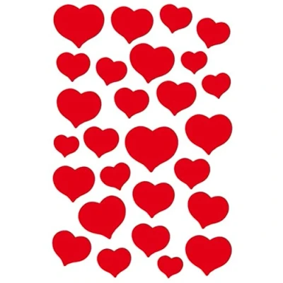 Abbildung von HERMA Sticker MAGIC &quot;Rote Herzen&quot;, Stone