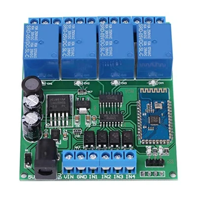 Abbildung von Bluetooth Relay Steuerschalter, 4 Kanal Relaismodul, Telefon, drahtloser Fernsteuerungsschalter