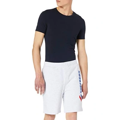 Abbildung von Superdry Mens Sportstyle Applique Shorts, Ice Marl, XL