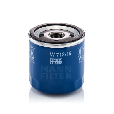 Abbildung von MANN FILTER W 712/16 Ölfilter M 20 X 1.5 mit einem Rücklaufsperrventil Anschraubfilter FIAT: BRAVO 1, Barchetta, Coupe, ALFA ROMEO: 156 Sportwagon