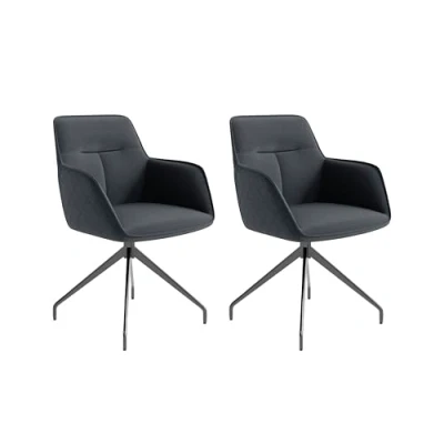 Abbildung von byLIVING Esszimmerstuhl &quot;Memphis&quot;, (Set), 2 St., Luxus Kunstleder, 2er Set, gepolstert mit hochwertigem drehbar