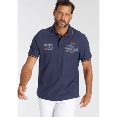 Abbildung von Mans World Poloshirt, mit Brustprint