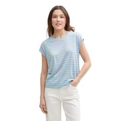Abbildung von TOM TAILOR Denim T Shirt mit Streifenmuster
