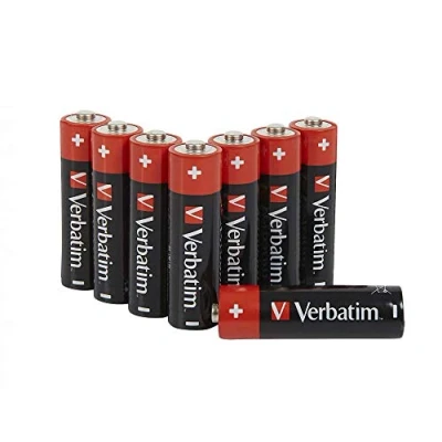 Abbildung von Verbatim 49503, Einwegbatterie, AA, 1,5 V, 8 Stück(e), 18 50 C, 50,5 mm