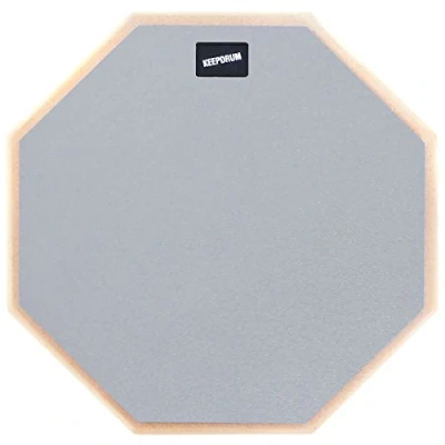 Abbildung von keepdrum DP GY 12&quot; Practice Pad Grau Schlagzeug Drumpad Übungspad 12 Zoll