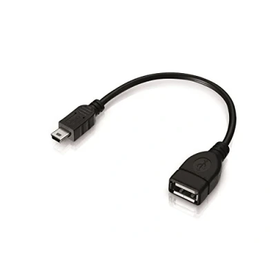Abbildung von conecto USB OTG Adapter Kabel Mini Stecker Buchse Typ A für Autoradio, Navi (2er Set)