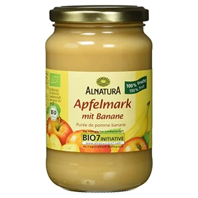 Abbildung von Alnatura Bio Apfelmark mit Banane, Vegan, 360g