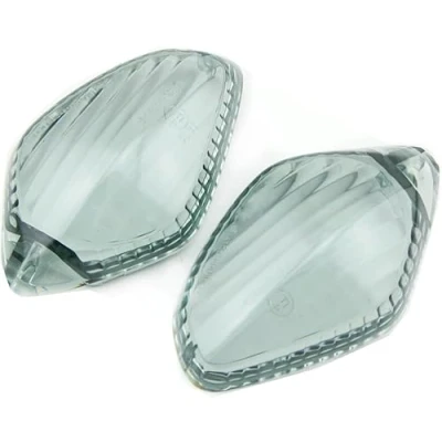Abbildung von Xerial 2 x Blinkerlinsen vorne oder hinten, kompatibel mit Honda MSX125 CRF250L CMX 300/500 Rebel NC700 NC750 CTX700 Motorrad Blinker Lichter Linsen Abdeckung (Smoke)