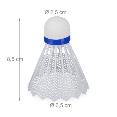 Abbildung von relaxdays Badmintonball Federball leuchtend 8er Set
