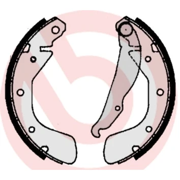 Abbildung von BREMBO S 59 511 Bremsbacken 200 28 mit Handbremshebel OPEL: Corsa A CC, Tigra Coupe, C Schrägheck kfzteile, kfzteile24, bandel online, bandel,