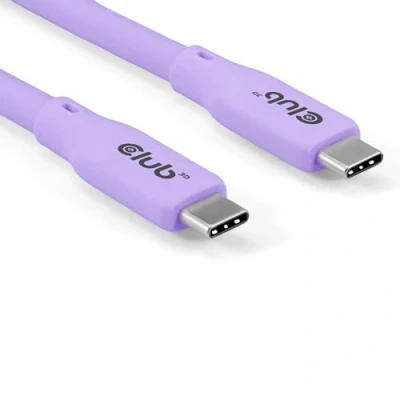 Abbildung von Club3D CAC 3004 Lifestyle USB C Kabel PD 240W,20Gbps 2m lila