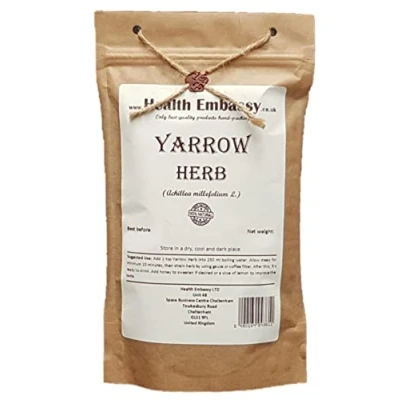 Abbildung von Gemeine Schafgarbe Kräutertee (Achillea millefolium L.) / Yarrow Herb Tea Health Embassy 100% Natural (50g)